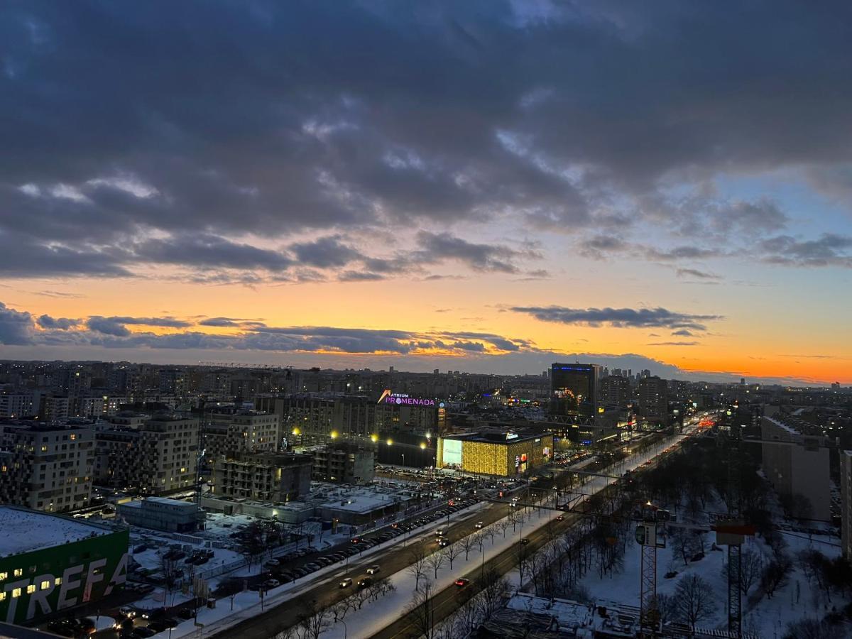 Apartament Skyscrapper Z Widokiem Na Panorame Warszawy Варшава Экстерьер фото